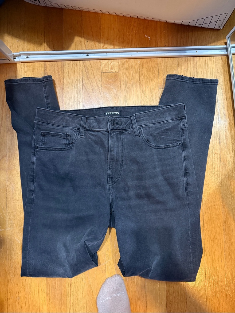 Express Men's Black Skinny Jeans